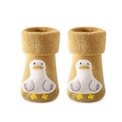 【SOCKS】暖かいアニマル柄ソックス C0045