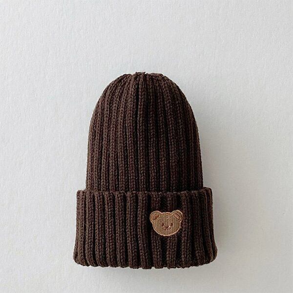 Bear Pattern Knitted Hat - All 7 Colors C0084