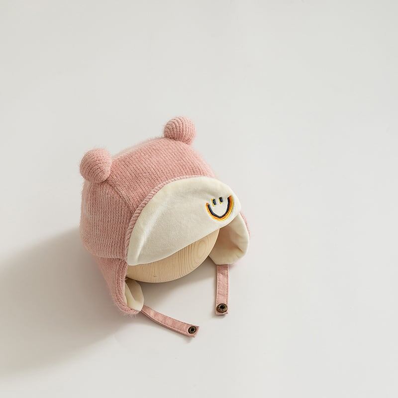 【HAT】笑顔可愛い防寒帽子 C0061