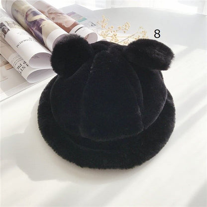 Warm Fluffy Kids' Hat C0199
