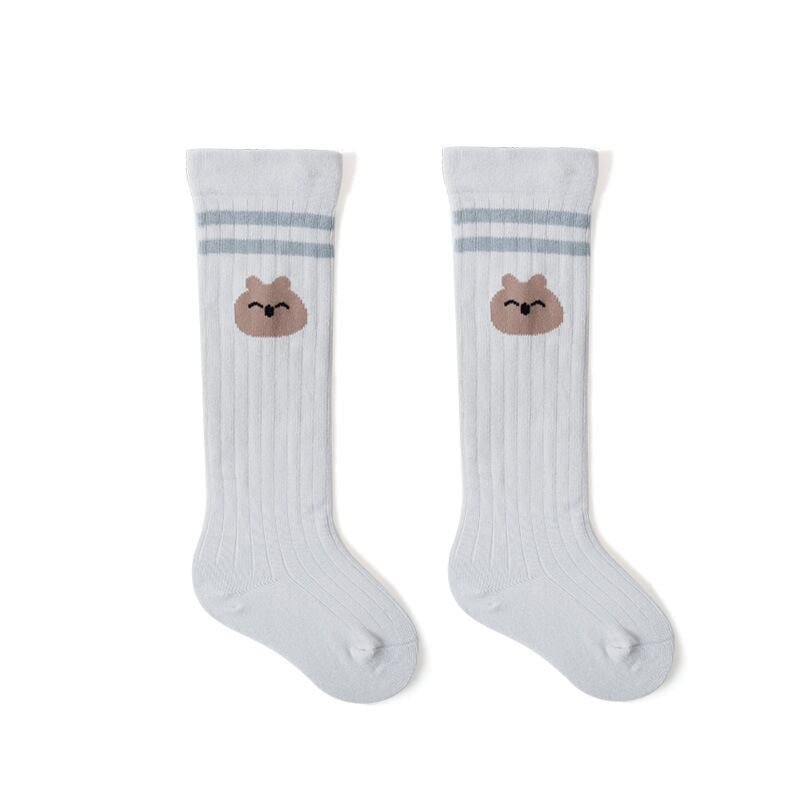 【Socks】カワイイ柄リブロングソックス 全5種類 C0056