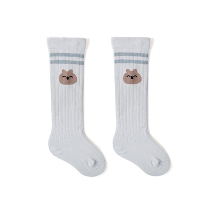【Socks】カワイイ柄リブロングソックス 全5種類 C0056