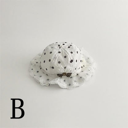 【HAT】レースドット可愛い帽子 C0217