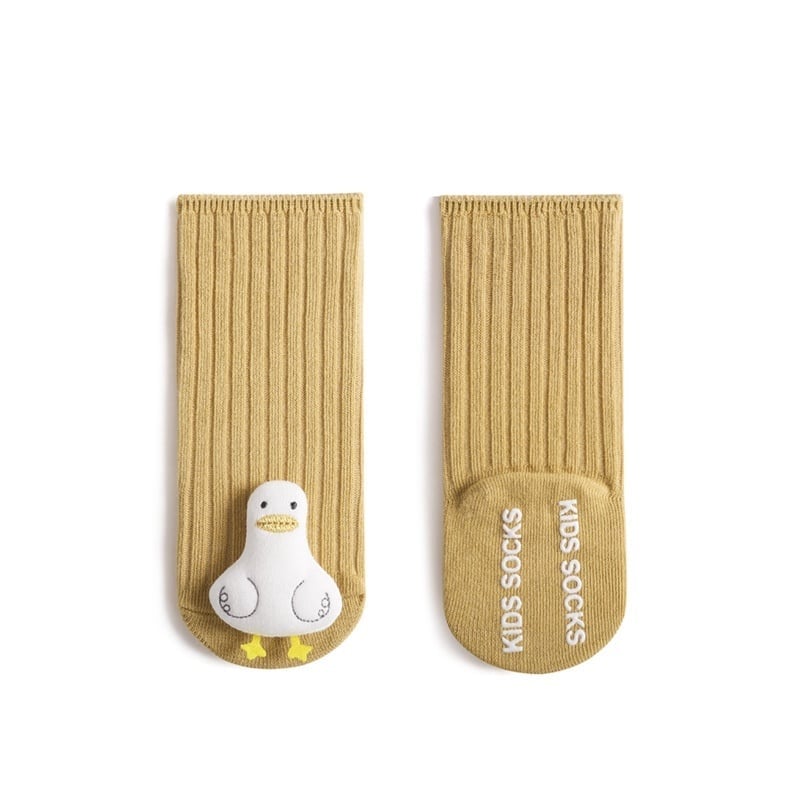 【SOCKS】可愛いアヒルリブソックス C0172