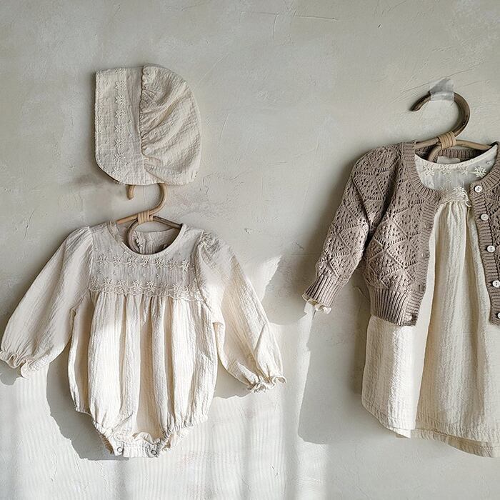 [Autumn New Arrival] Embroidered Lace Design Rompers or Dress, 2 Types, A1054