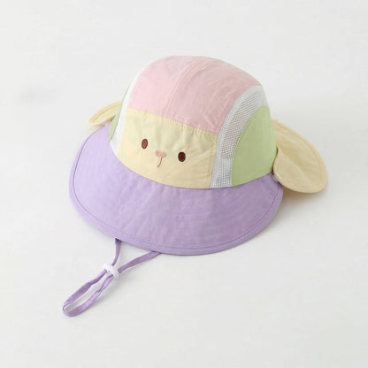 【HAT】日焼け止めカラーバリ帽子 C0189