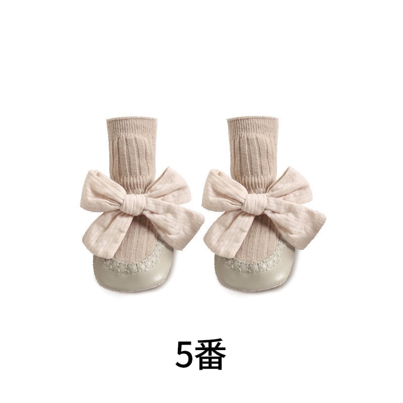 【SOCKS】可愛い蝶結び付きソックス C0203