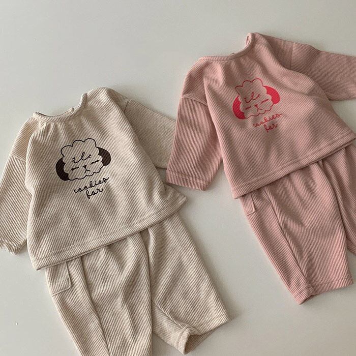 [Autumn New Arrival] Dog Print Loungewear - 2 Colors A0508