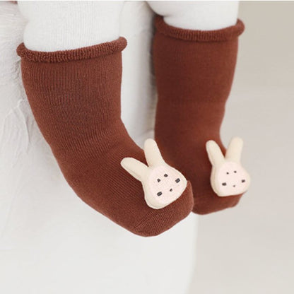 【SOCKS】暖かいアニマル柄ソックス C0045