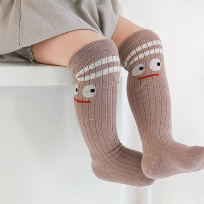 【Socks】カワイイ柄リブロングソックス 全5種類 C0056