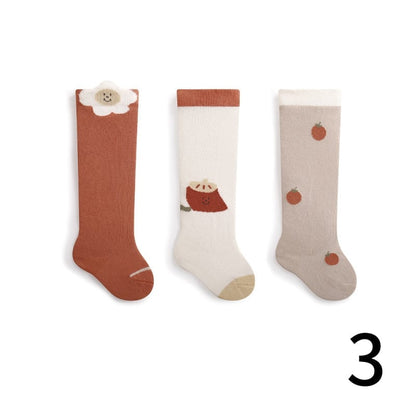 [SOCKS] Warm Cartoon Stockings - 3 Pair Set C0114