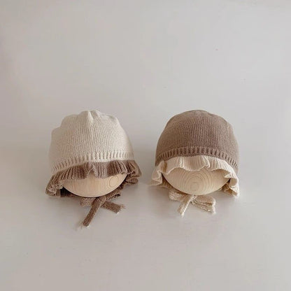 【HAT】可愛いフリルニット帽子 C0103