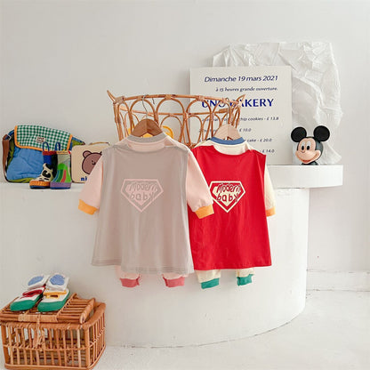 [Autumn New Arrivals] Superman All-in-One with Cape - 2 Colors A0564