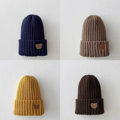 Bear Pattern Knitted Hat - All 7 Colors C0084
