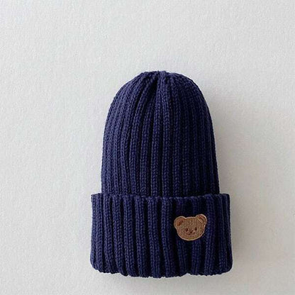 Bear Pattern Knitted Hat - All 7 Colors C0084