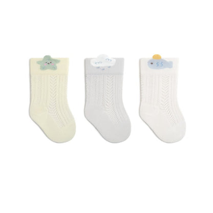 【SOCKS】夏新作　メッシュソックス3ペア S0226