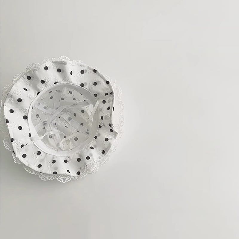 【HAT】レースドット可愛い帽子 C0217