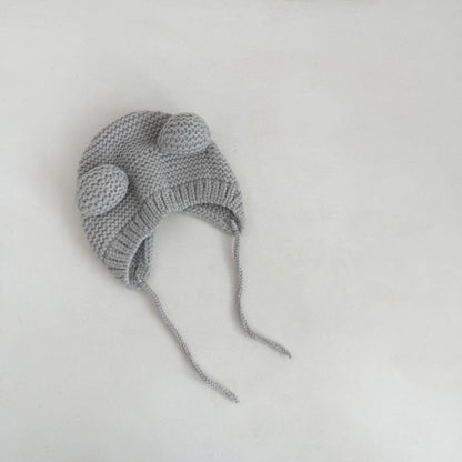 【HAT】可愛いクマニット帽子 C0164